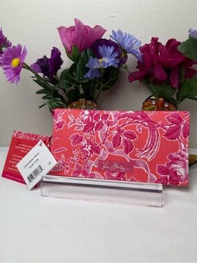 NWT Vera Bradley Hope Toile Checkbook Cover – Retired Breast Cancer Pattern 🎀